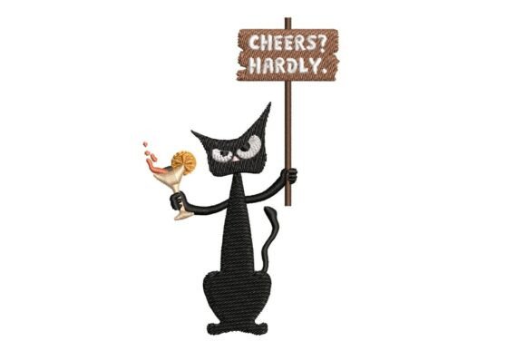 Grumpy Black Cat Embroidery: A Holiday Review