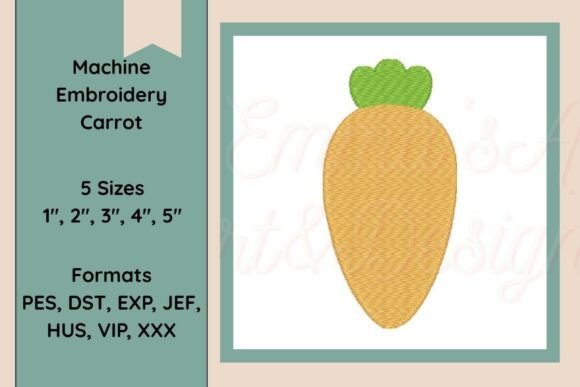 Machine Embroidery Carrot Design: Boutique Review
