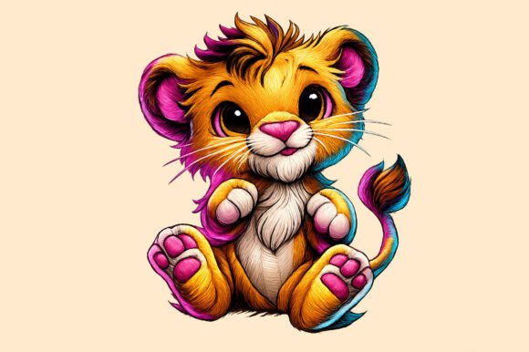 Neon Cute Baby Lion: Craft Fair Review