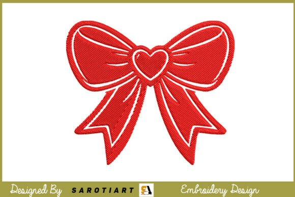 Valentine T-Shirt Bow Embroidery Design Review